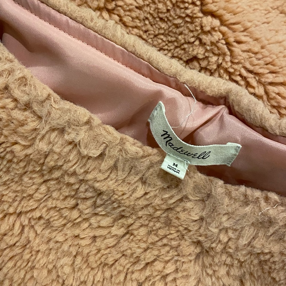 10/$25 Madewell// sherpa sweatshirt, size M - Picture 5 of 8